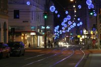 Weihnachtsbeleuchtung in der Josefstädterstrasse